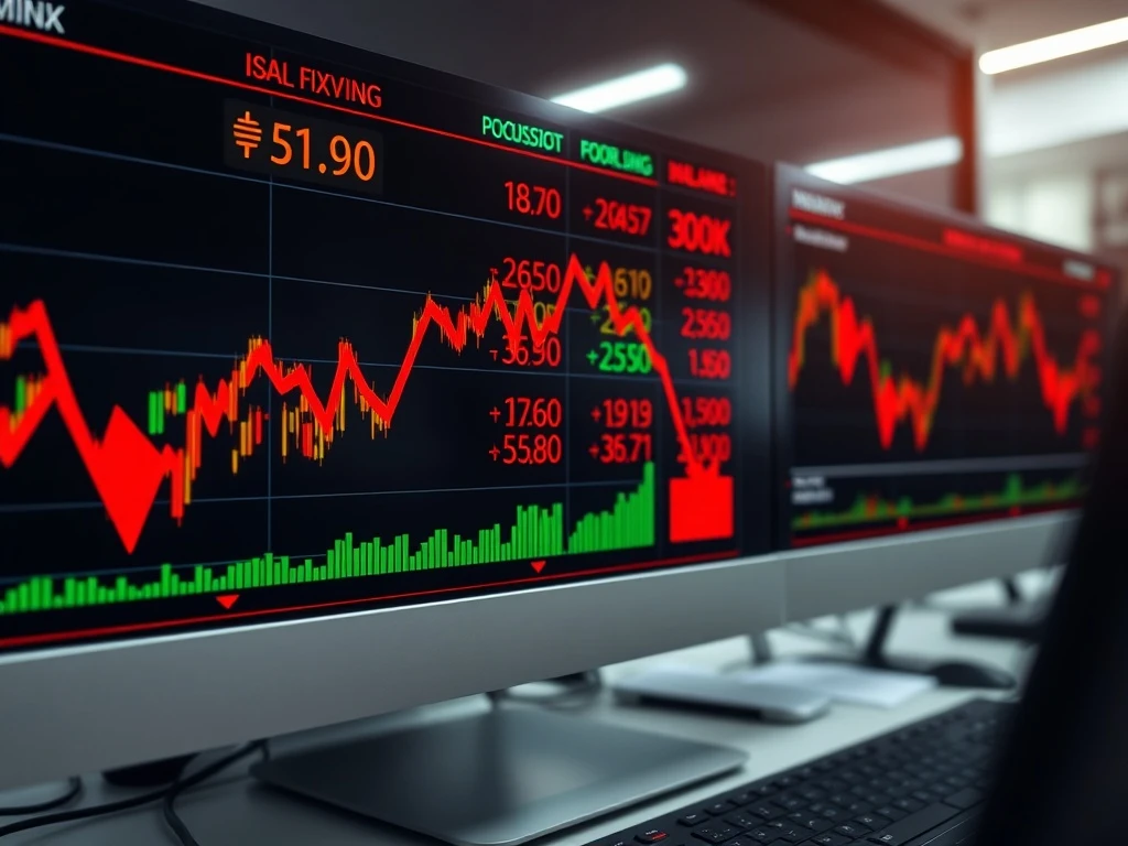 Asian currencies market collapse showing multiple currency charts declining against US dollar