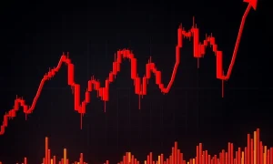 ASR cryptocurrency dramatic price crash chart showing extreme market volatility