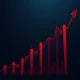Asset D cryptocurrency chart showing extreme decline due to liquidity pressure
