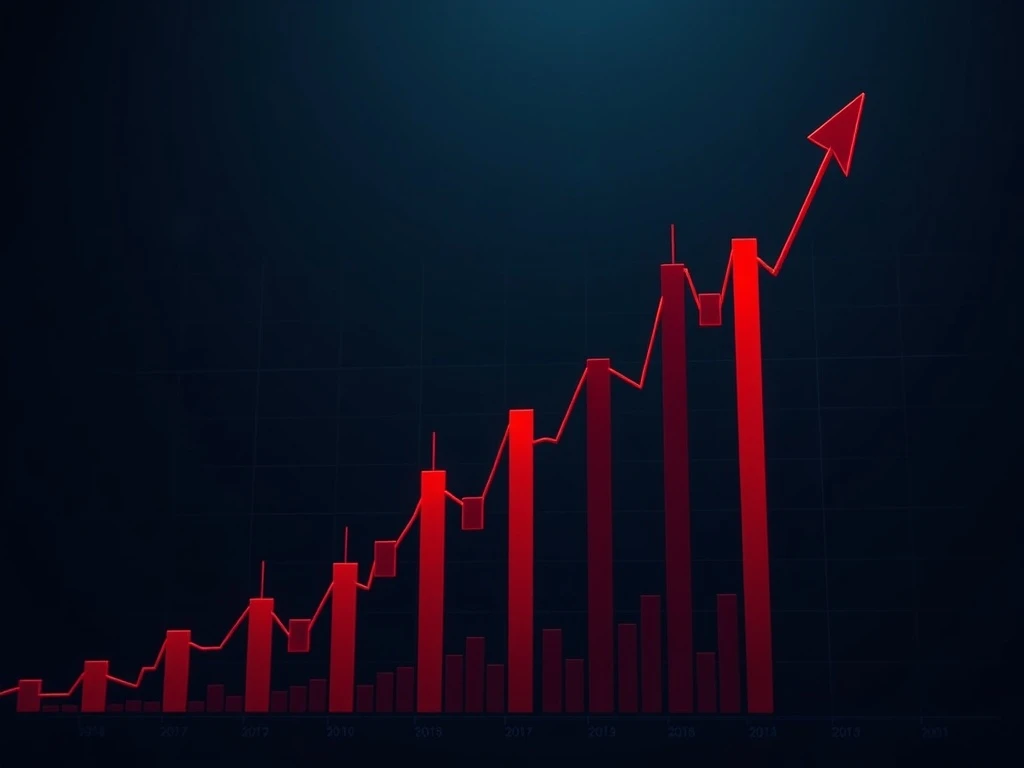 Asset D cryptocurrency chart showing extreme decline due to liquidity pressure
