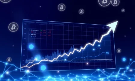 Aster DEX trading interface showing massive volume growth and blockchain connectivity