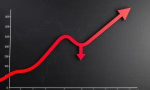 August payrolls data showing dramatic employment decline with downward trending graph