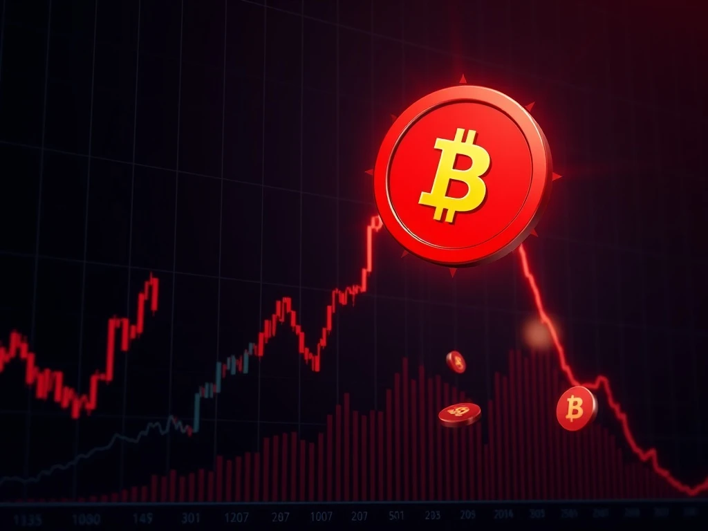 BANANA cryptocurrency dramatic market crash showing massive price decline and bearish technical indicators