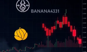 BANANAS31 cryptocurrency experiencing severe price crash with technical indicators showing oversold conditions