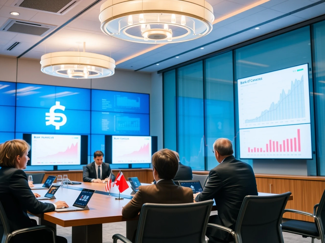 Bank of Canada officials discussing urgent stablecoin regulation during financial technology conference