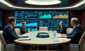 Bank of England interest rates decision meeting with economic charts and policy discussions