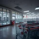 Bankrupt retail chain implementing massive store closures across multiple locations with empty shelves and closed signs