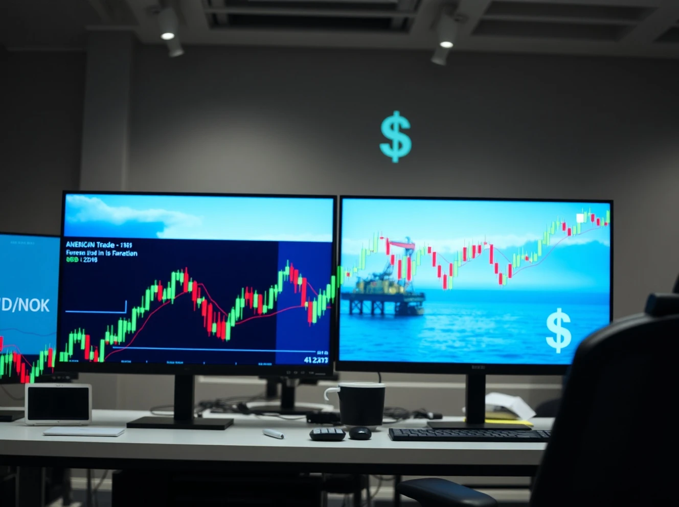 USD/NOK trading strategy analysis showing currency pair movement and economic factors