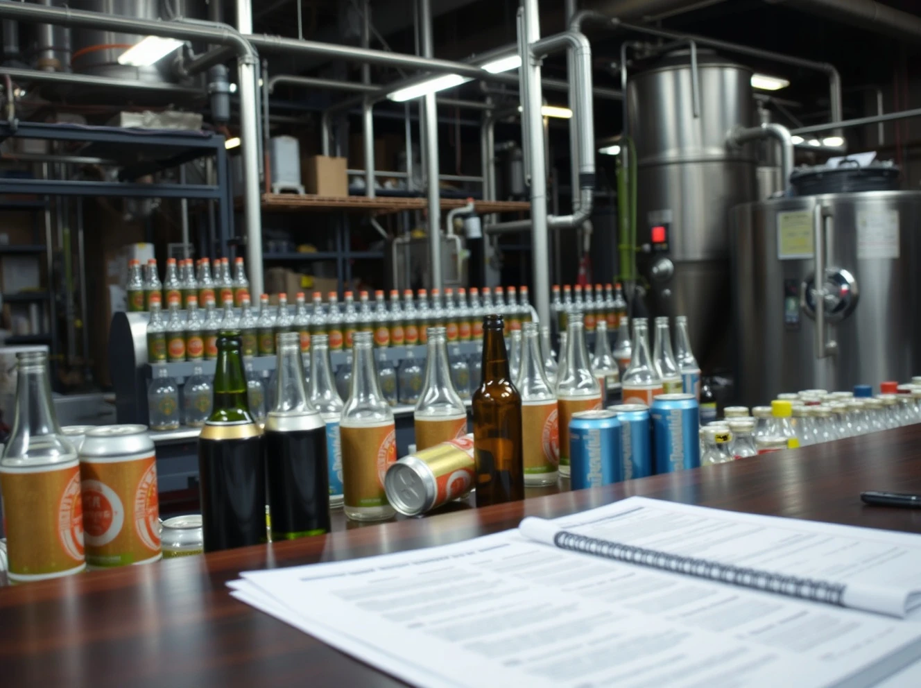 Beer brand filing Chapter 11 bankruptcy with empty production facility and financial documents