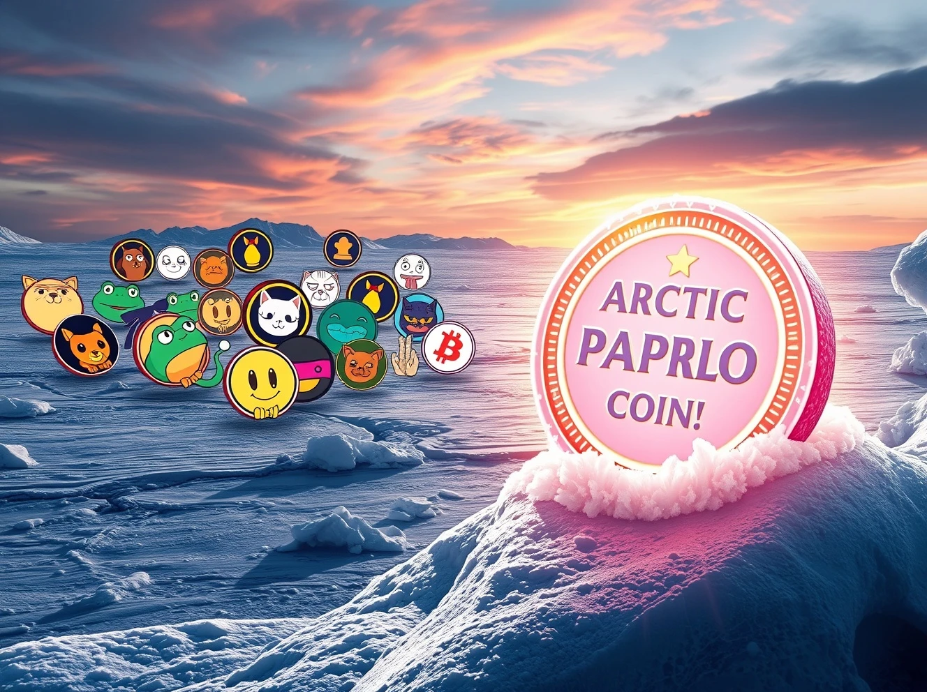 An infographic highlighting the best crypto presales, with Arctic Pablo Coin prominently featured as a top investment opportunity.