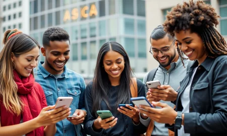 Friendship apps connecting diverse adults through smartphone technology and social events