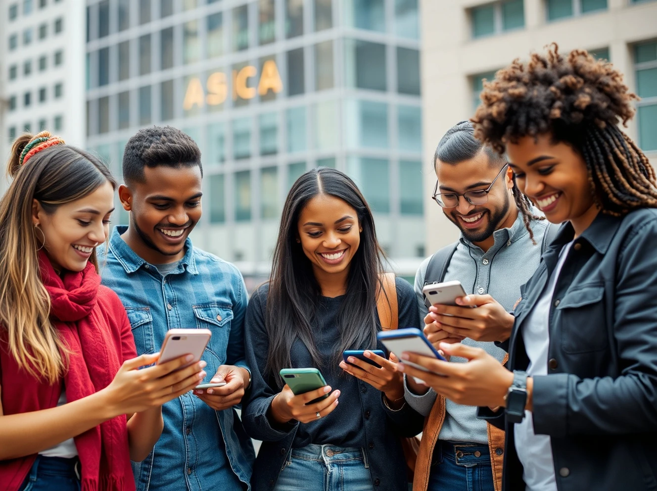 Friendship apps connecting diverse adults through smartphone technology and social events