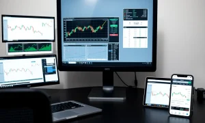 Best trading platform comparison showing desktop, web and mobile options for traders