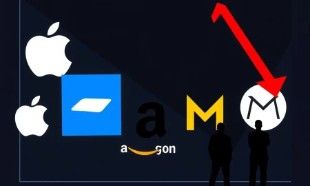 Big Tech stocks declining trend showing major technology companies facing market pressure