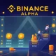 Competitive Binance Alpha airdrop race showing users earning WOD tokens through gamified participation
