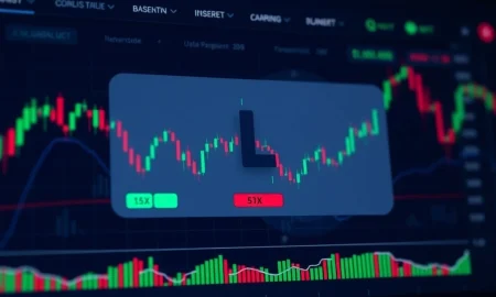 Binance LINEAUSDT perpetual contract trading dashboard with 5x leverage indicators