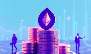 Bit Digital's Ethereum staking strategy showing growing yield percentages and institutional adoption