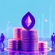 Bit Digital's Ethereum staking strategy showing growing yield percentages and institutional adoption