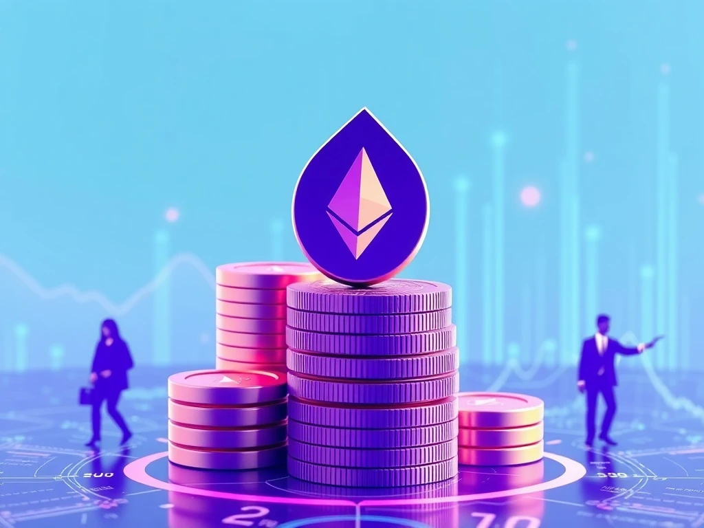 Bit Digital's Ethereum staking strategy showing growing yield percentages and institutional adoption