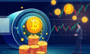 Corporate Bitcoin accumulation strategy during market volatility showing institutional confidence