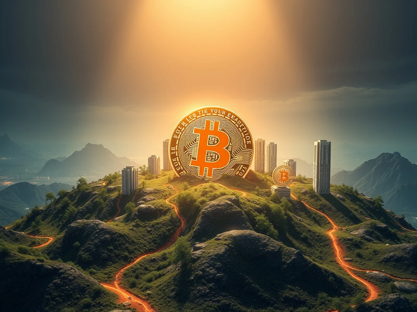 Strategic Bitcoin accumulation transforming digital landscape into valuable asset territory