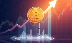 Bitcoin breakout analysis showing price chart breaking through resistance toward new highs