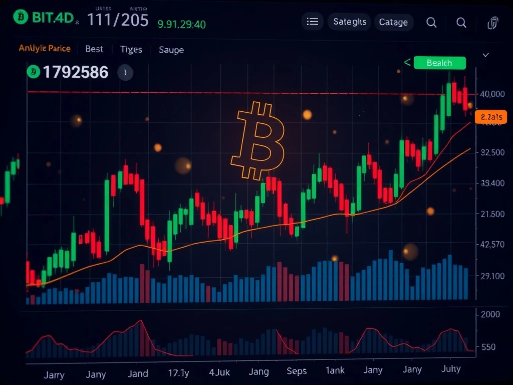 Bitcoin price chart showing buy the dip strategy analysis with bearish warning signals