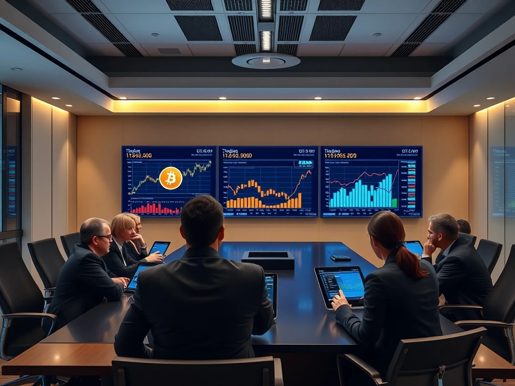 Corporate Bitcoin adoption strategy showing institutional investment growth and treasury allocation