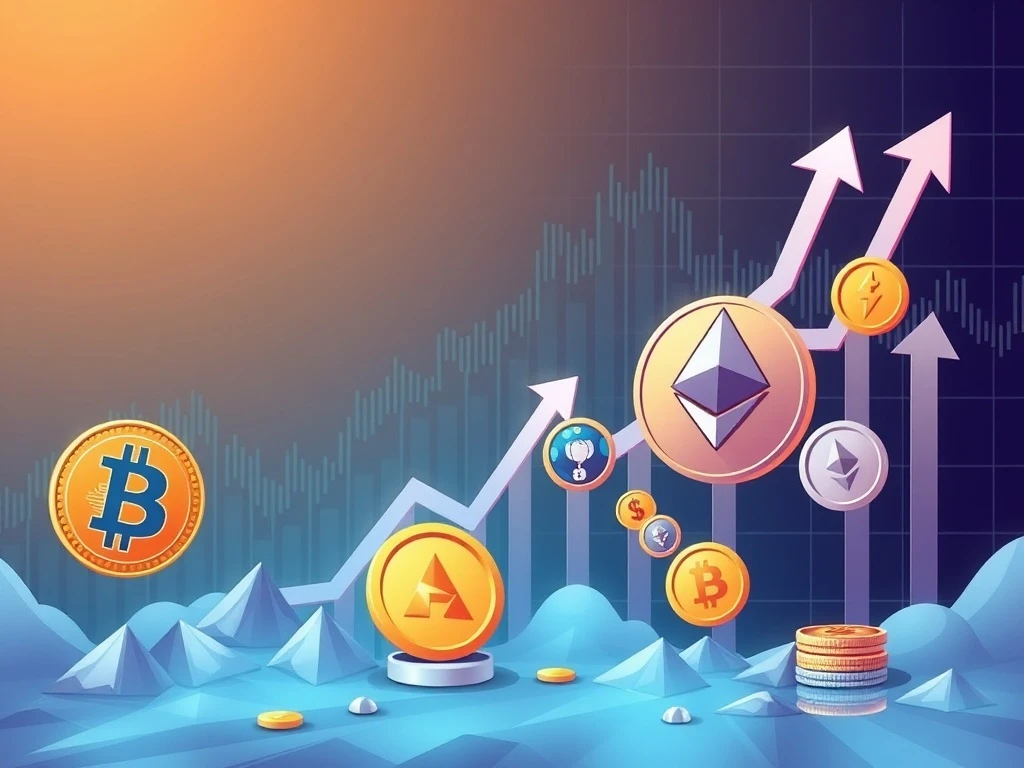Bitcoin declining while altcoins surge showing dramatic shift in cryptocurrency market dominance