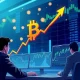 Bitcoin correction analysis showing price chart with institutional investment indicators and market trends