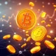 Bitcoin DeFi ecosystem showing digital coins flowing into decentralized lending protocols