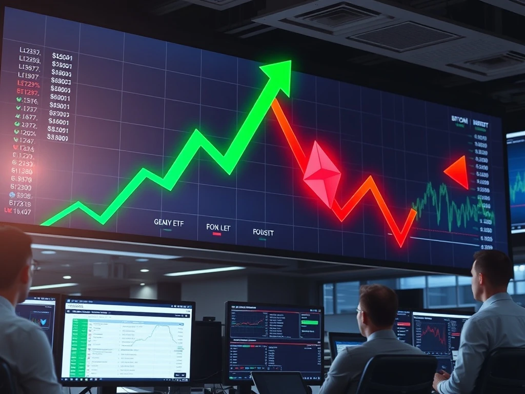 Strategic Bitcoin ETF flows analysis showing institutional investment divergence between Bitcoin and Ethereum assets