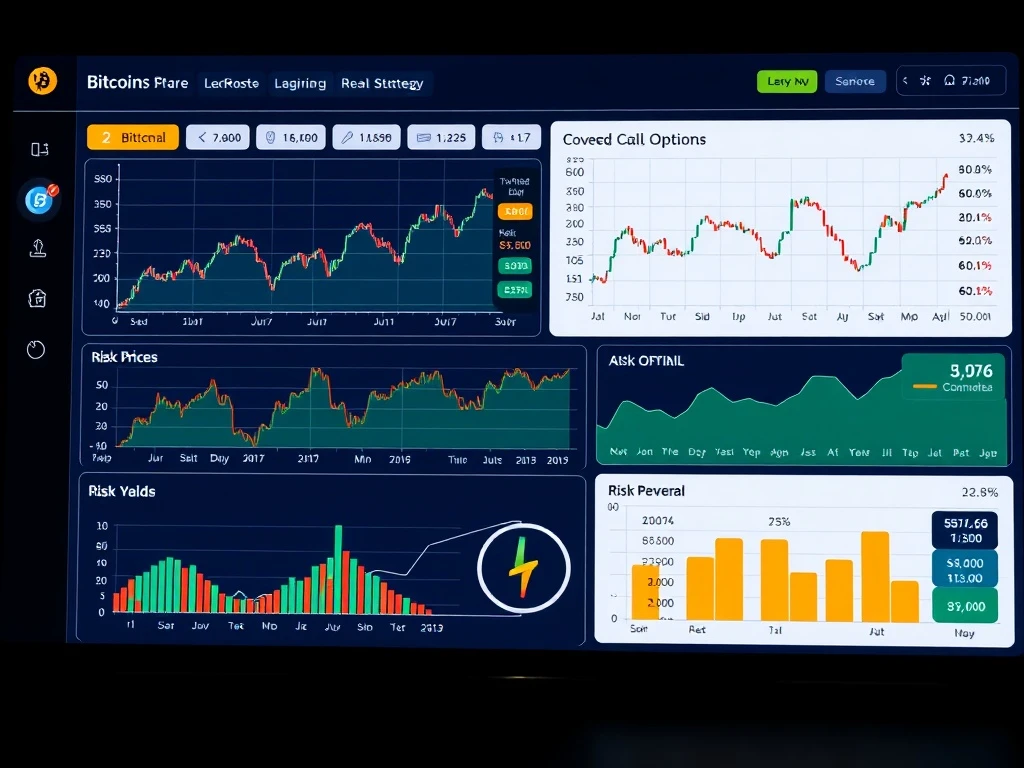 Bitcoin ETF covered call strategy generating high yield income for investors