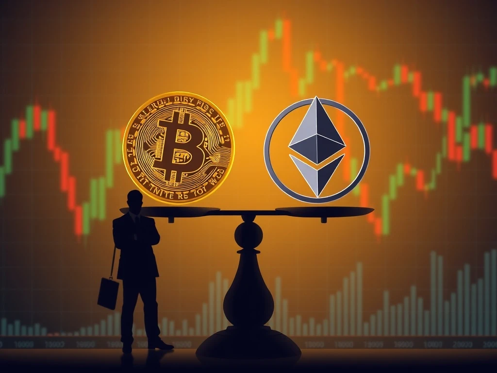 Bitcoin ETF portfolio balancing strategy showing stability and growth potential