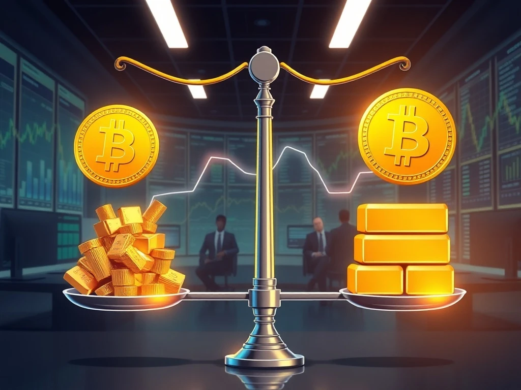 Bitcoin ETFs challenging gold as preferred institutional investment during economic uncertainty
