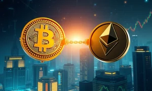 Bitcoin Ethereum battle for market dominance between institutional adoption and trader activity