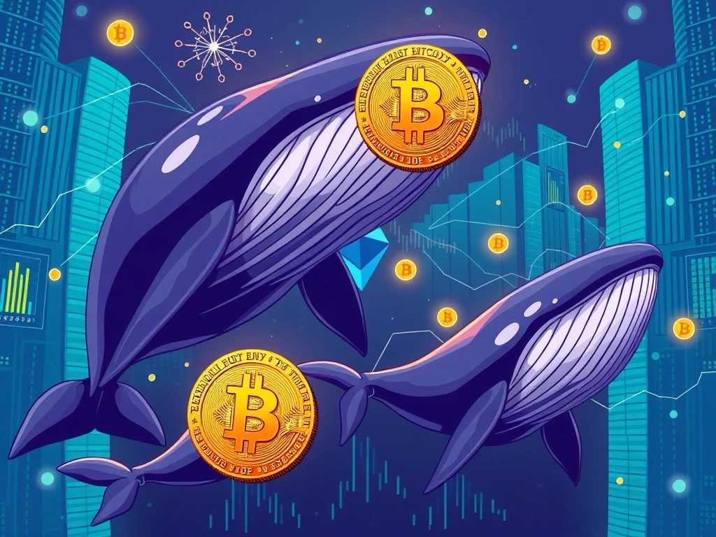 Strategic Bitcoin to Ethereum shift showing whale transactions and market movement