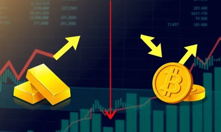 Breaking Bitcoin gold correlation shows assets moving in opposite directions during market turbulence