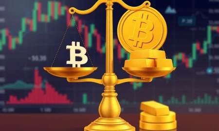 Bitcoin gold correlation analysis showing divergent market behavior between digital and traditional safe havens
