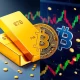 Bitcoin-gold correlation analysis showing portfolio diversification strategy for investors