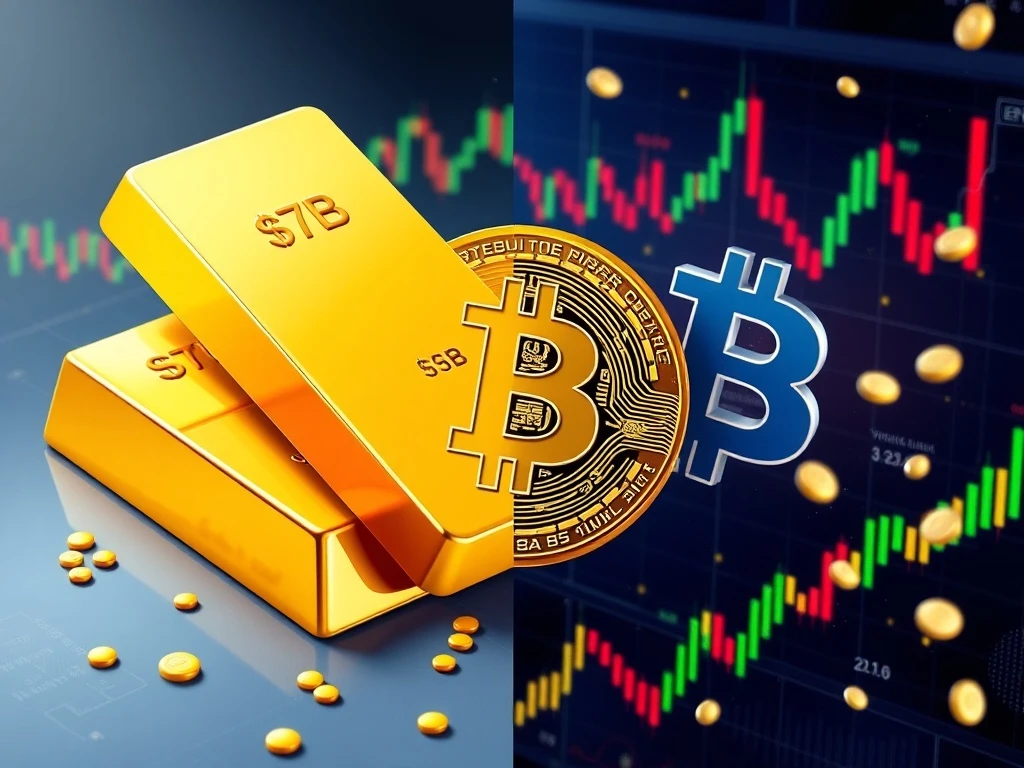 Bitcoin-gold correlation analysis showing portfolio diversification strategy for investors