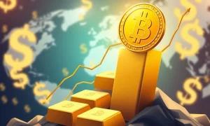 Bitcoin and gold rising together as global financial safeguards during economic uncertainty