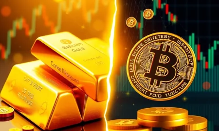Bitcoin and gold comparison showing complementary risk management strategies for investment portfolios