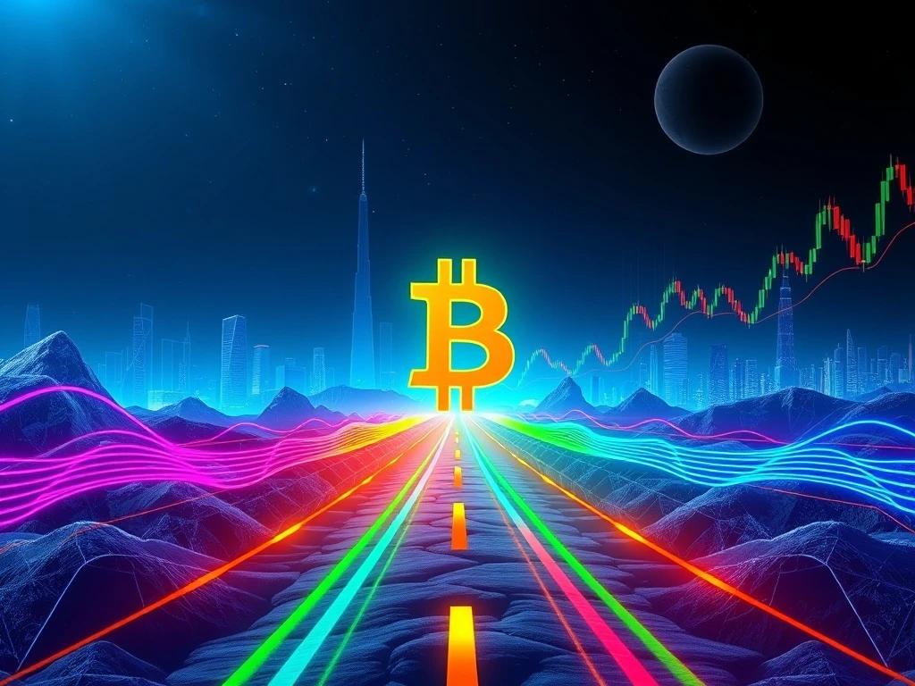 Bitcoin HODLers facing critical investment decision at market crossroads with rainbow price projection bands