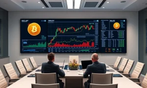 Corporate Bitcoin institutional adoption strategy analysis with financial charts
