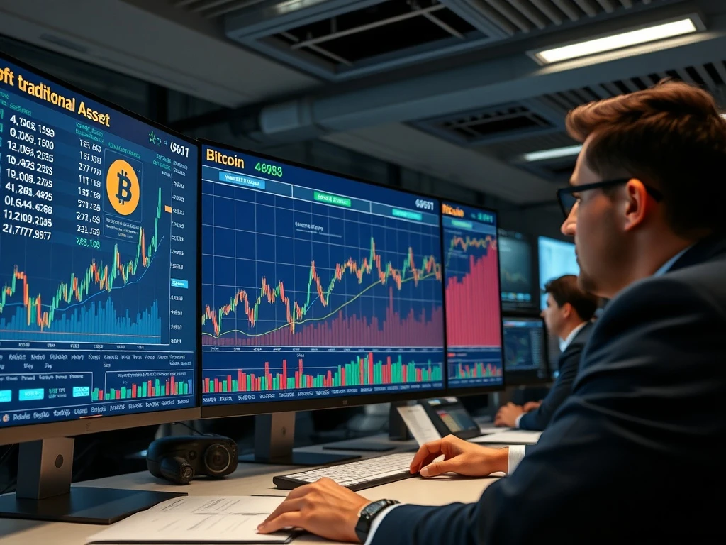 Bitcoin institutional adoption as strategic asset during economic uncertainty showing portfolio diversification