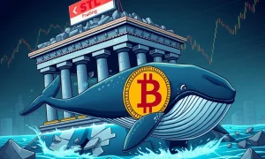 Bitcoin institutional exodus showing major whale movement and market uncertainty