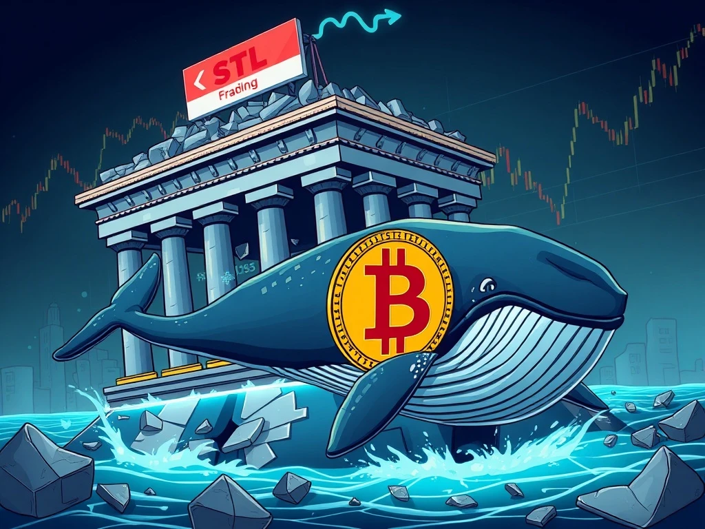 Bitcoin institutional exodus showing major whale movement and market uncertainty