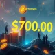Bitcoin investment growth trajectory showing path to $700,000 valuation with institutional adoption