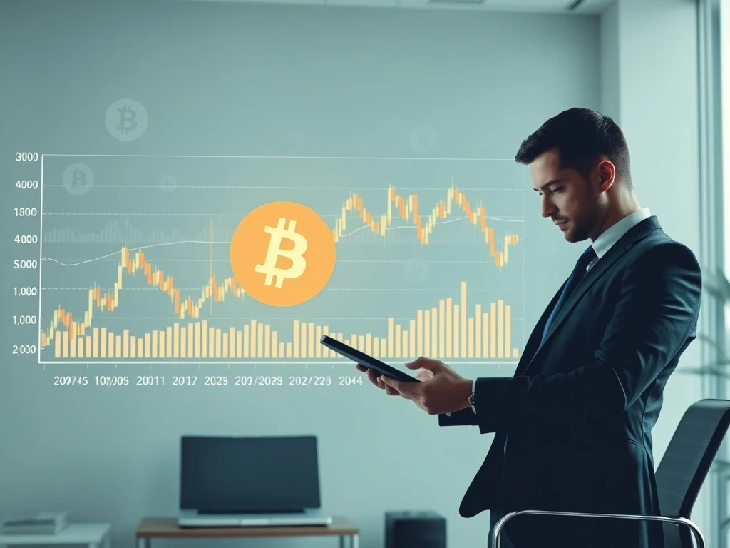 Bitcoin investors analyzing market charts during period of cautious waiting for macroeconomic clarity